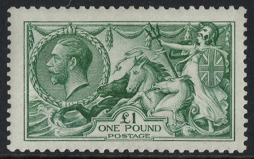 Kgv sg403 green seahorse - £1,