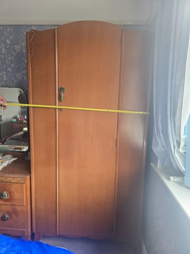 Vintage wardrobe light oak - vintage,