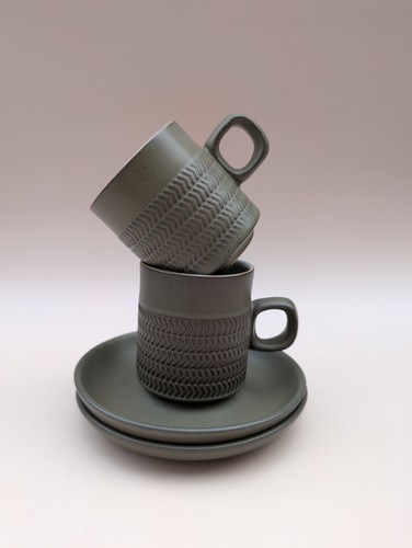 Vintage denby chevron pair - vintage,