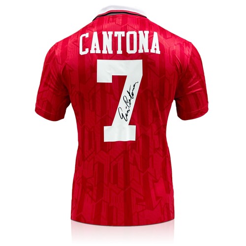 Eric cantona signed manchester - signed,