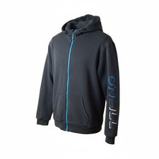 O'Neill Full Zip Hoodie Mens Large Sherpa Lined Y2K Surf 90s Black Warm Jacket 