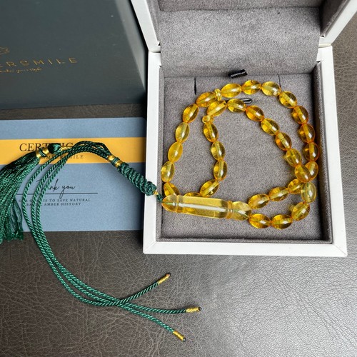Lemon amber misbaha islamic - amber,