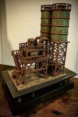 Chemical factory model - chemical,