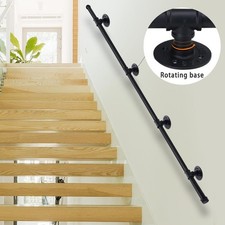 Banister Handrails For Stairs, 3m Hand Rails Stairs Black Bannister Rail 