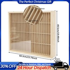 100-Slot Wall Mount Wooden