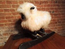 Vintage  Sheepskin Rocking Sheep