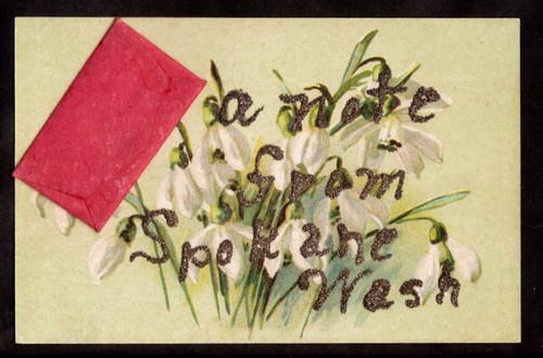 1908 snow drops note - c., in