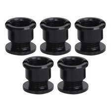 Five Pack of Single Chainring Bolts in Colorful Anodized Finish for Bicycles