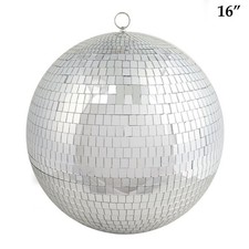 16" Extra Large Silver Glass