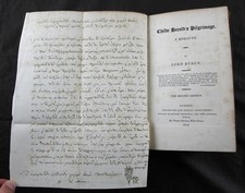 1812 WORKS of LORD BYRON, CHILDE HAROLD + OTHERS, 2Vols, CHERRY-GARRARD'S COPY