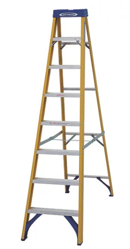 Fibreglass step ladder - 2.2m,