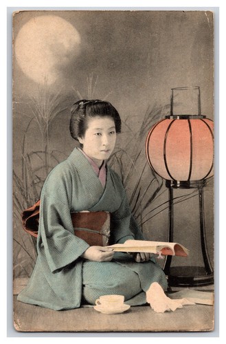 Vintage 1908 geisha - vintage,