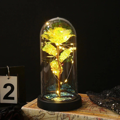 Light flower rose glass - light, up