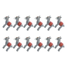  12 Pcs Mini Donkey Small Figurines Animal Decor Garden Tiny Statues