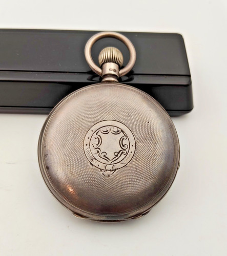 Antique stirling silver pocket - stirling,