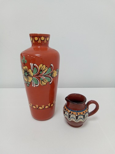 Pottery vase and jug - vase,