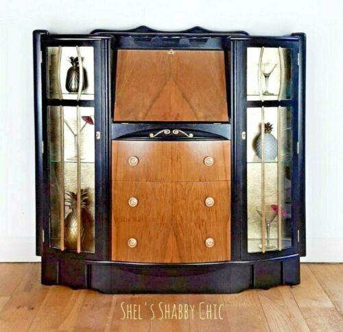 Vintage drinks cabinet art - drinks, cabinet,