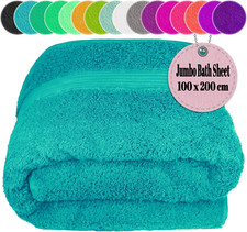 Extra Large Super Jumbo Bath Sheet 100x200cm Egyptian Cotton Soft XXL Bath Sheet