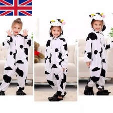 Unisex Children Kids Toddler Animal Milk Cow Costume Fancy Dress for Boys Girls