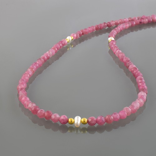 Natural pink tourmaline 3mm - tourmaline,