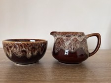 Vintage Pottery Brown Glazed