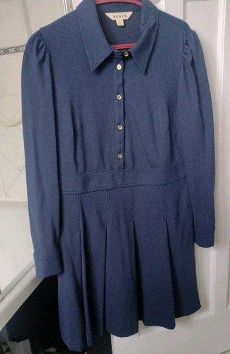 Boden navy blue dress - navy, gold