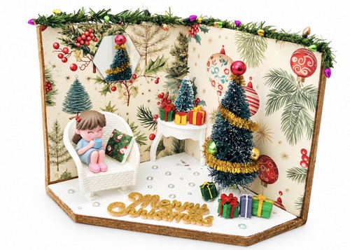 Miniature diorama room box - diorama,