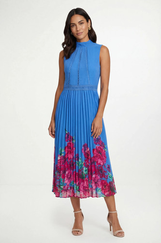 Wallis blue fit flare - flare, dress