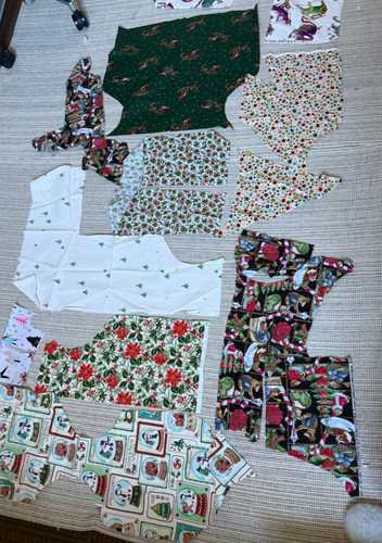 Fabric remnants scraps bundle - scraps,