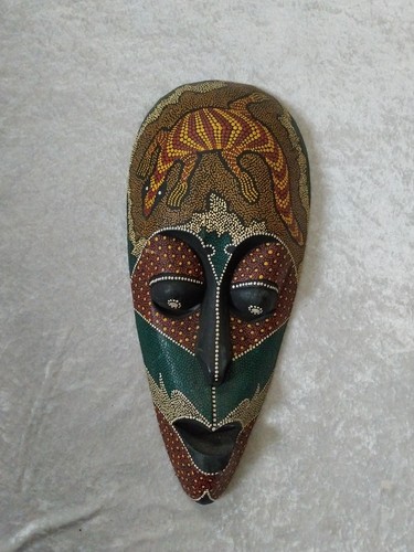 Hand carved painted african - hand,