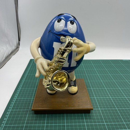 Blue saxophone sax player - sax,
