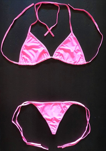 Sexy string bikini pale pink - g-string,