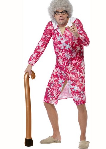 Inflatable old man walking - inflatable,