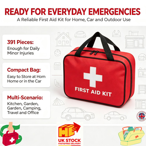 391 piece first aid kit - first,