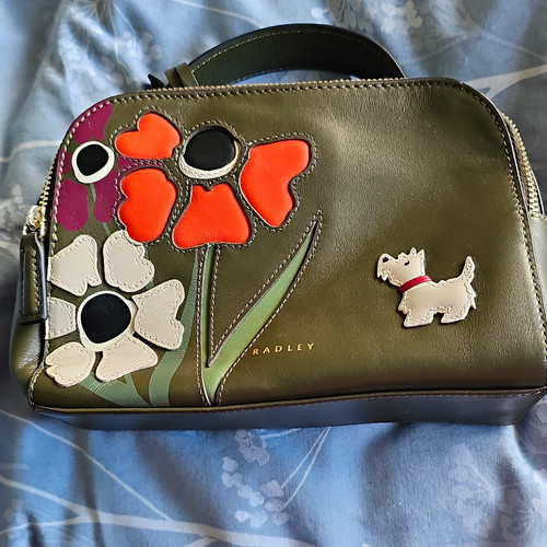 Radley small green leather - small,