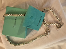 Tiffany & co. Vintage Sterling Silver Ball Twist Bead Toggle Necklace & Bracelet