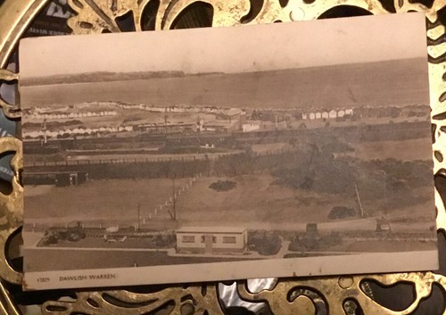 Old sepia postcard - old,