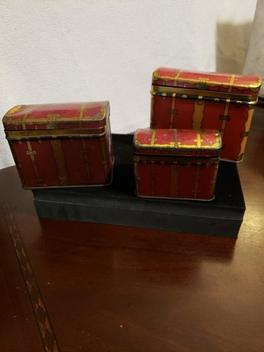 Vintage tea tin chest - vintage,