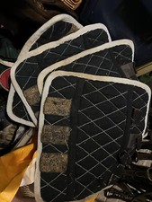 Colin Cook navy/baby blue Leg Wraps Size L  Dimilar Fabric To Thermatex