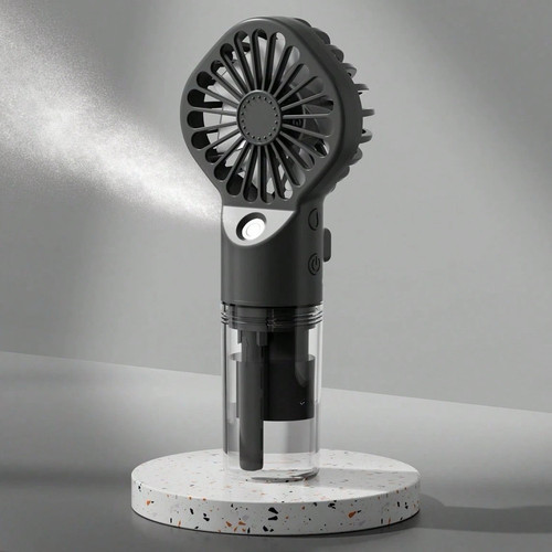 Handheld misting spray fan - handheld, fan,