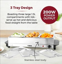 Tower 3-in-1 chaffing dish