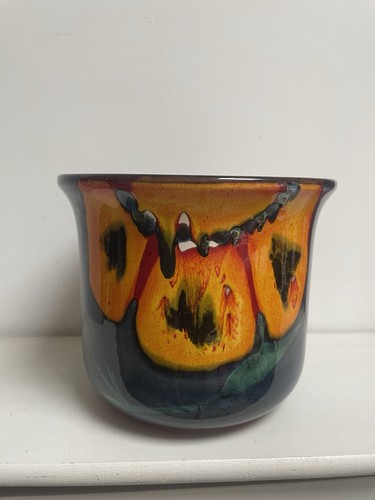 Poole pottery planter wild - pottery,