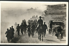 Military - WW2 German Troops advancing into Soviet Union RP postcard