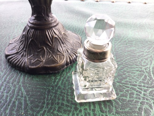 Antique cut glass scent - glass,