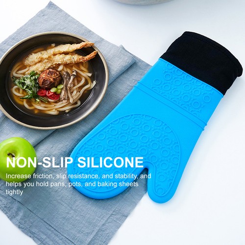 Oven glove with - glove, cotton