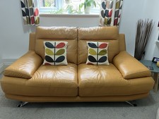 Leather Sofa 2-Seater With