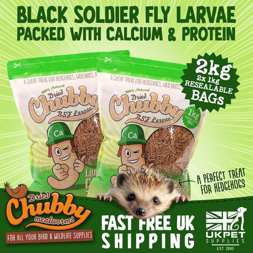 2kg chubby dried black soldier - dried,