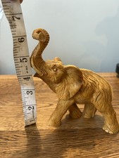 Vintage brown resin elephant - resin,