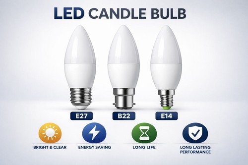 10x led candle bulb 40w - led,