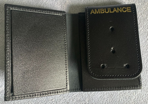 Black leather card - black,